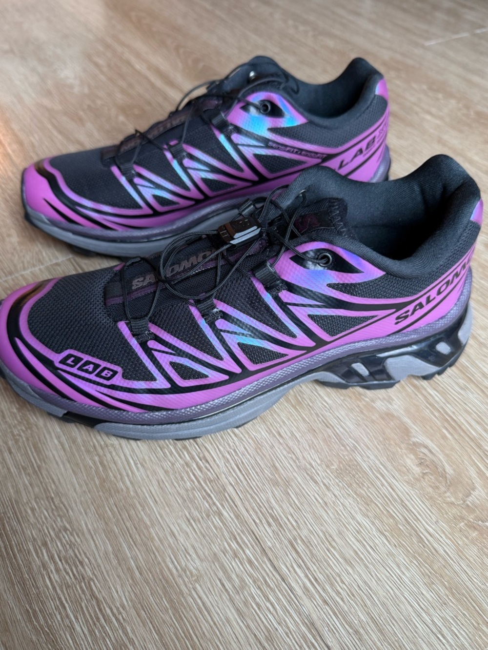 Salomon Women's XT-6 Trail Sneaker - Purple/Black - Picture 2 of 5